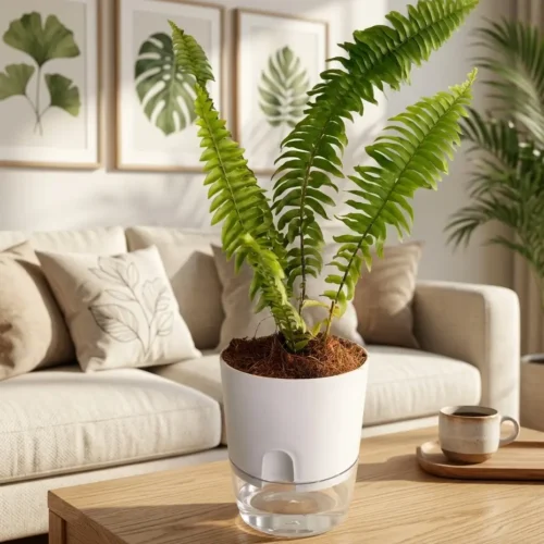 Fern plant indoor decorative air purifying plant