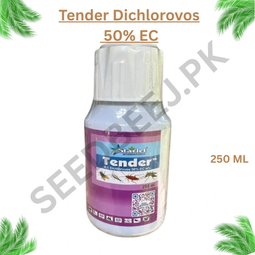 Tender Dichlorovos 50% EC 250ml insecticide bottle for pest control in Pakistan