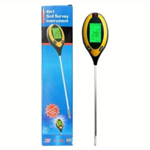 4 in 1 Digital PH Meter for soil moisture, pH, sunlight, and temperature testing – SeedBeej.pk