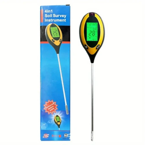 4 in 1 Digital PH Meter for soil moisture, pH, sunlight, and temperature testing – SeedBeej.pk