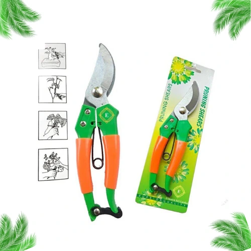 Sharp garden hand pruner scissor for cutting flowers and stems