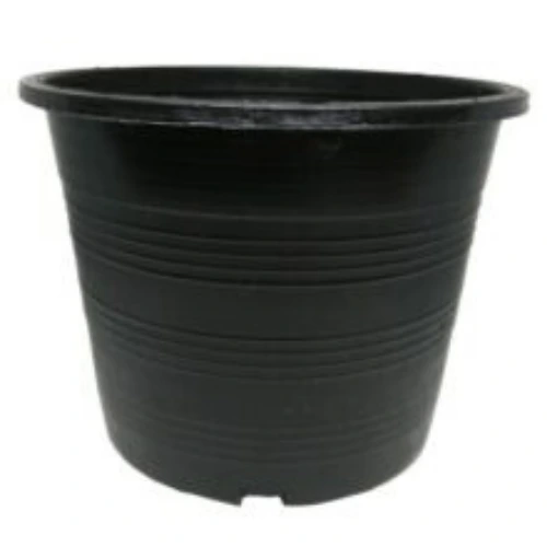 plastic pot, 12 inch pot, black plant pot, gardening pots, planter, indoor outdoor pot, medium plant pot