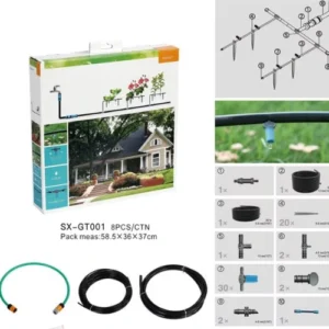 Home drip irrigation system for indoor and outdoor plant watering Home drip irrigation system for indoor and outdoor plant watering