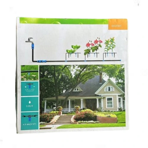 Home drip irrigation system for indoor and outdoor plant watering Home drip irrigation system for indoor and outdoor plant watering