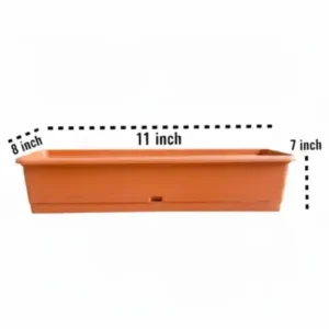 small durable plastic kyari planter 11 inch
