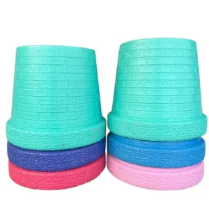 decorative fiber plant pot mix colors