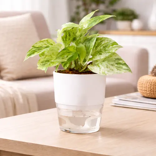 Marvel Queen Money Plant in Self Watering Pot in Pakistan