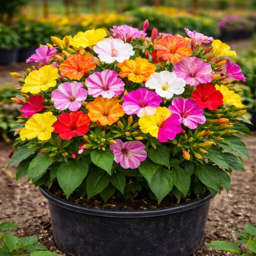 Mirabilis jalapa mix color flower seeds 4 o clock evening blooming fragrant flowers for home garden Pakistan