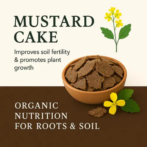 mustard cake organic fertilizer 1kg sarso ki khali for plants growth Pakistan Seedbeej