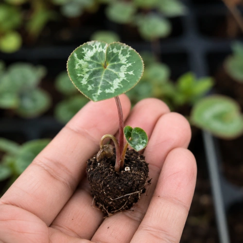Cyclamen seedling mix color for winter flowers in Pakistan